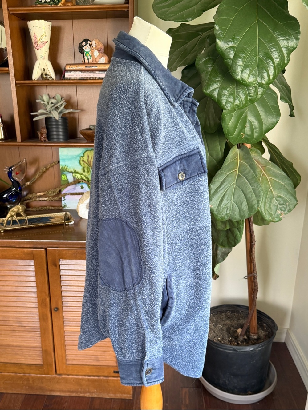Free People Navy Ruby Shacket Shirt Jacket S - Picture 5 of 14